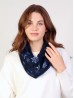 SNOW PRINT JERSEY LOOP SCARF